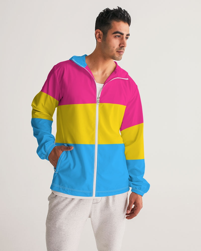 Pansexual Pride Flag Windbreaker Jacket