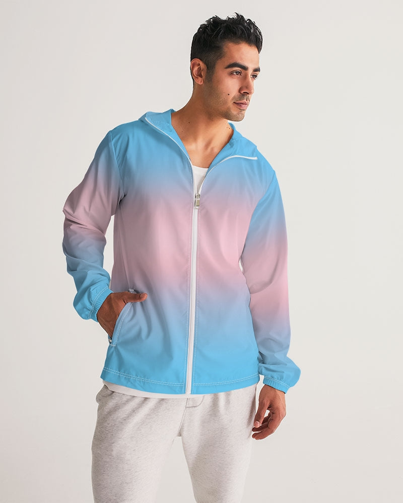 Transgender Pride Flag Ombre Windbreaker Jacket