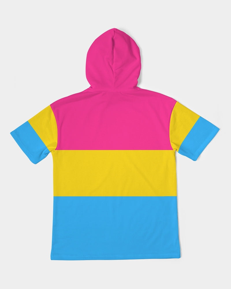Pansexual Pride Flag Short Sleeve Pullover Hoodie