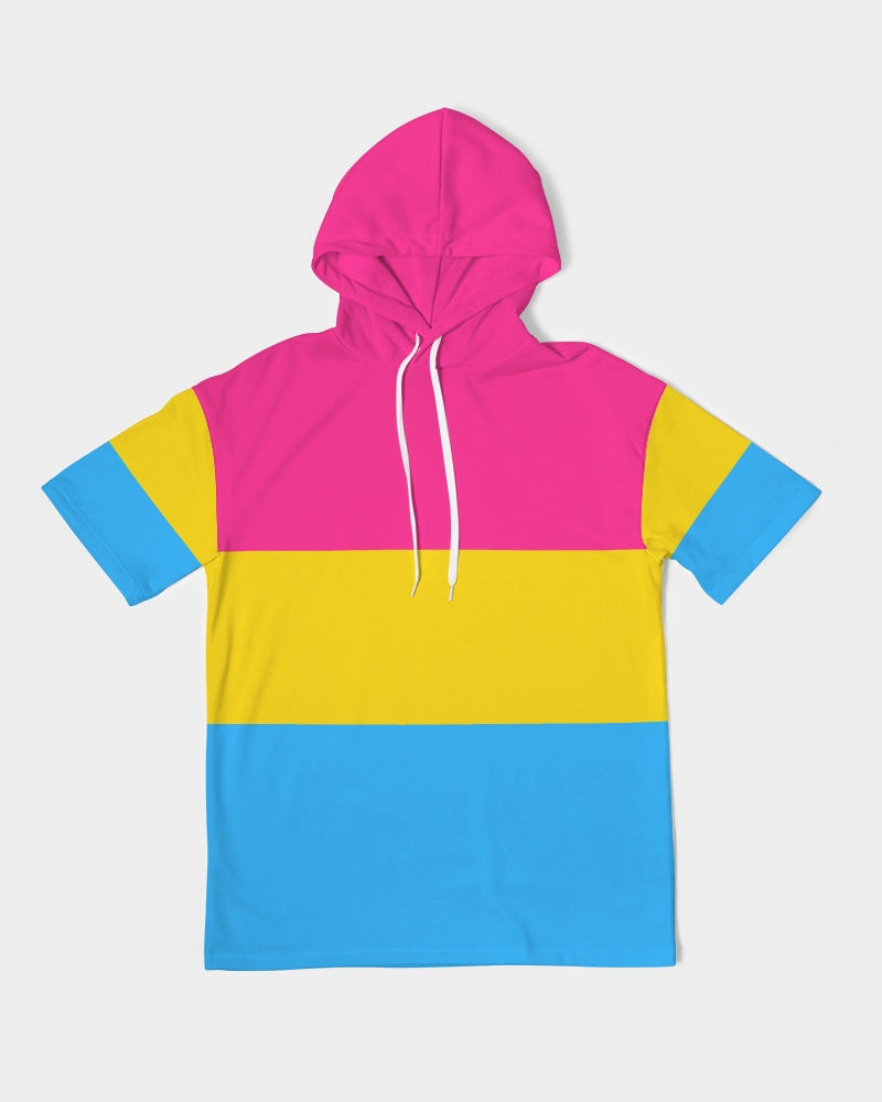 Pansexual Pride Flag Short Sleeve Pullover Hoodie