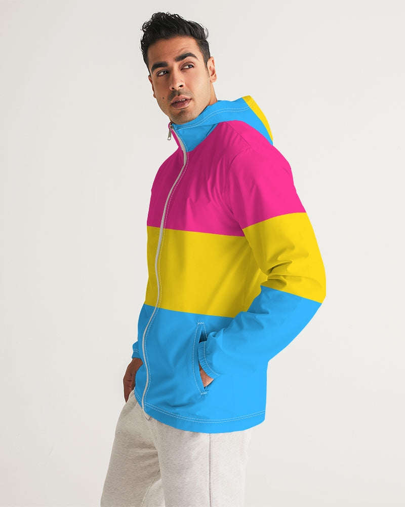 Pansexual Pride Flag Windbreaker Jacket