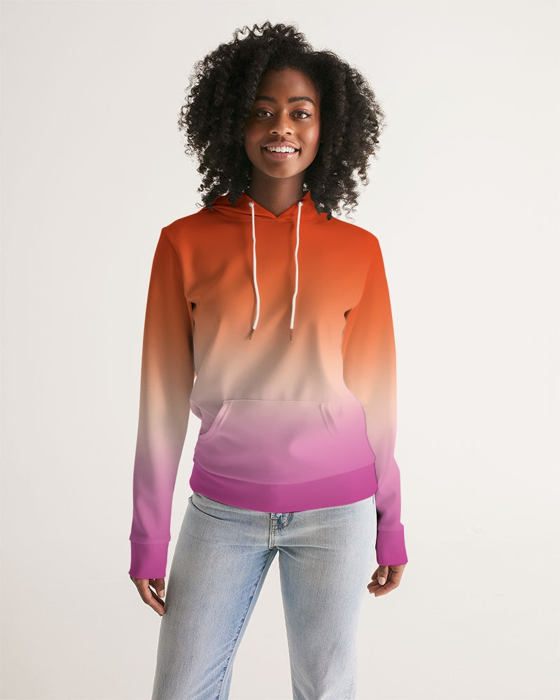 Lesbian Pride Flag Ombre Pullover hoodie