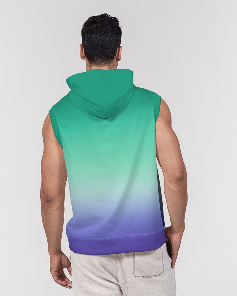 MLM Gay Pride Flag Ombre Sleeveless Pullover Hoodie