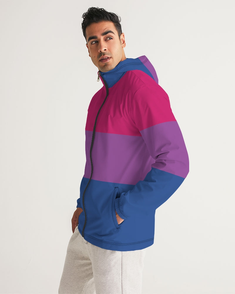 Bisexual Pride Flag Windbreaker Jacket