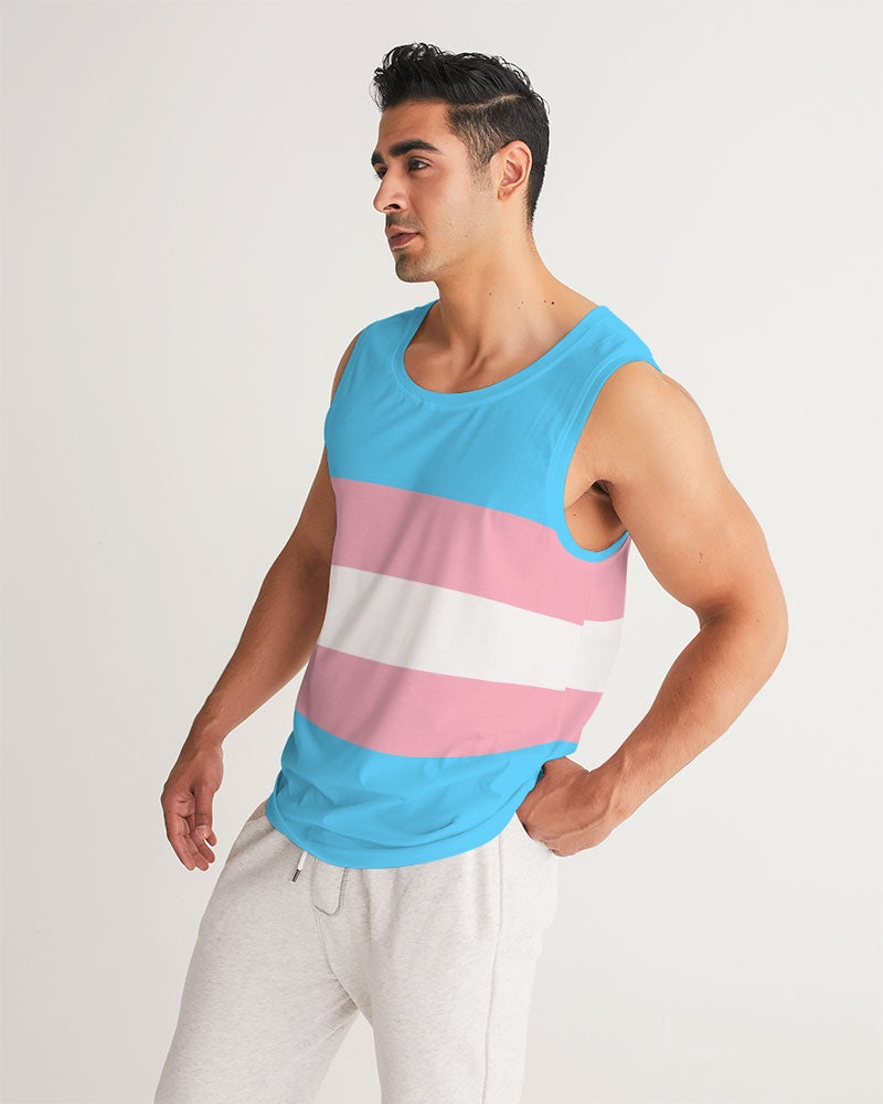 Transgender Pride Flag Sports Tank Top