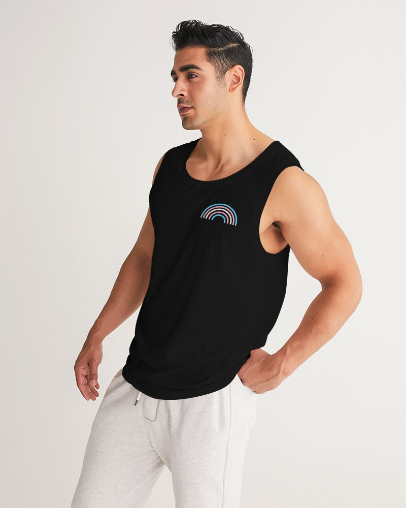 Transgender Rainbow Pride Flag Sports Tank Top