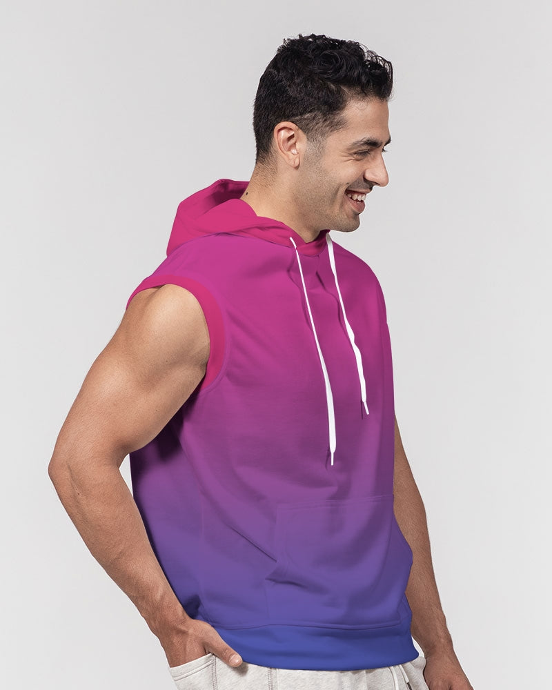 Bisexual Pride Flag Ombre Sleeveless Pullover Hoodie