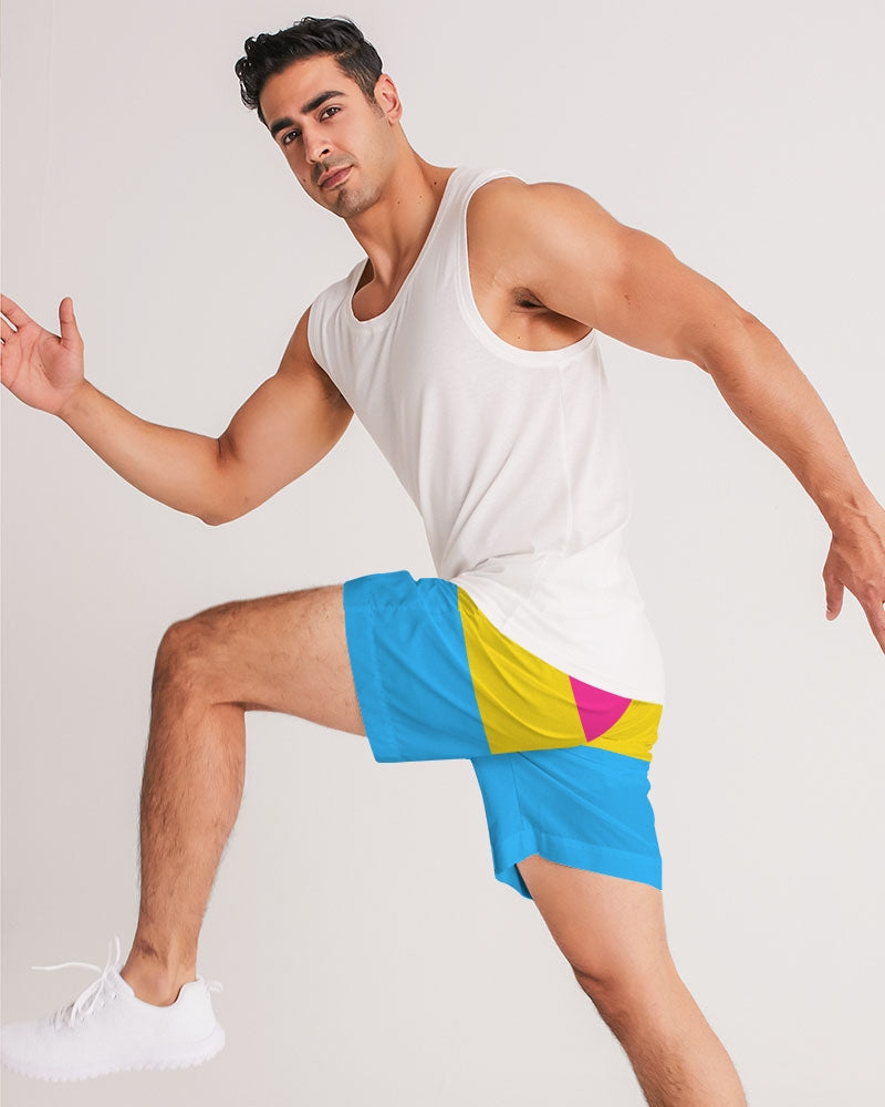 Pansexual Pride Flag Jogger Shorts