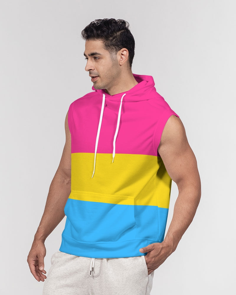 Pansexual Pride Flag Sleeveless Pullover Hoodie