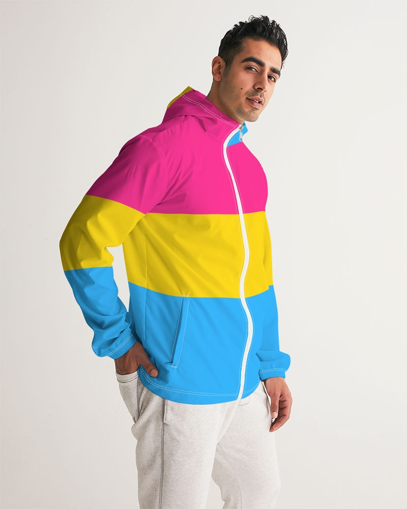 Pansexual Pride Flag Windbreaker Jacket