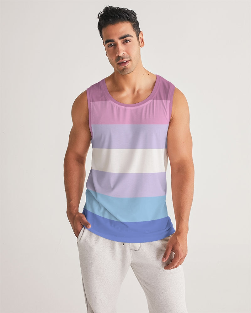 Bigender Pride Flag Sports Tank Top