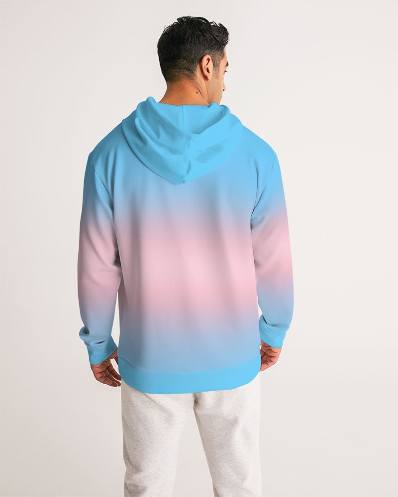 Transgender Pride Flag Ombre Pullover Hoodie