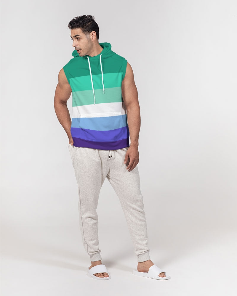 MLM Gay Pride Flag Sleeveless Pullover Hoodie