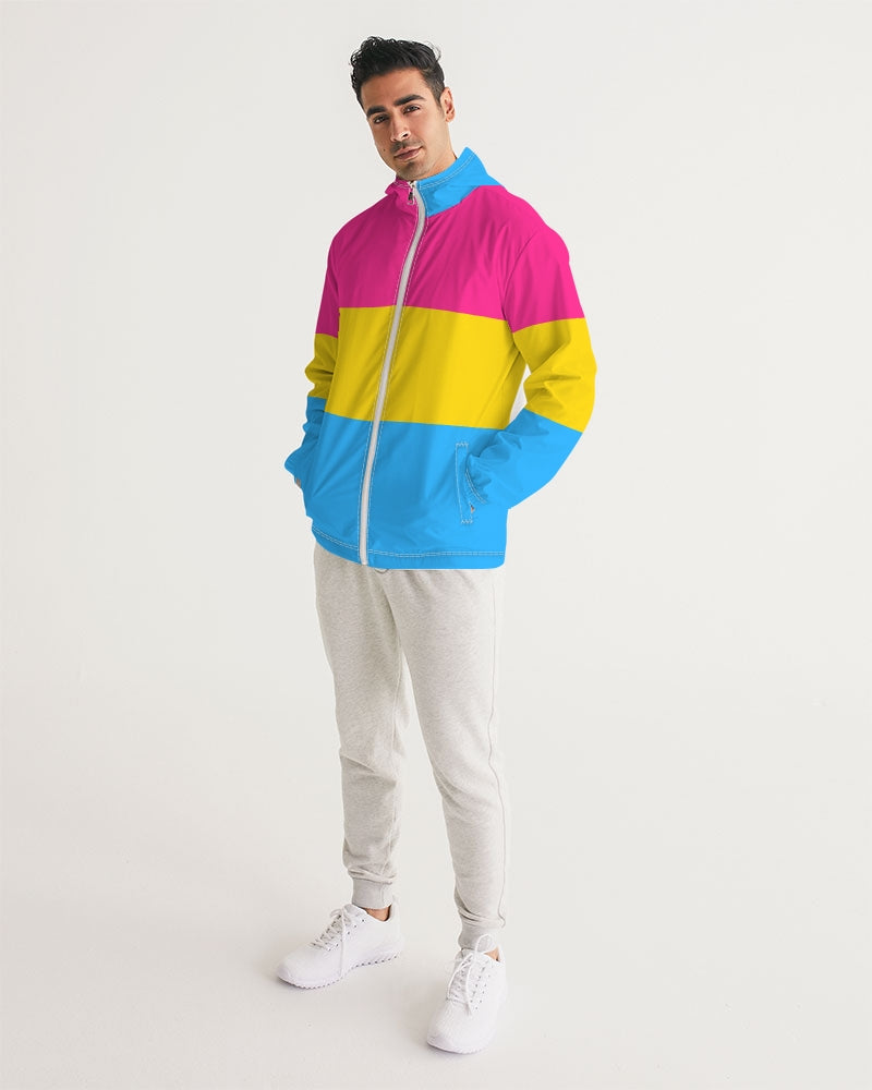 Pansexual Pride Flag Windbreaker Jacket