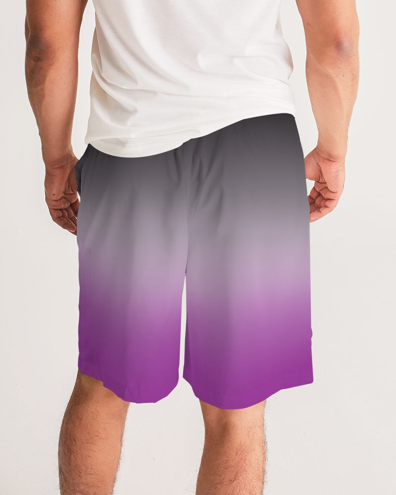 Asexual Pride Flag Ombre Jogger Shorts