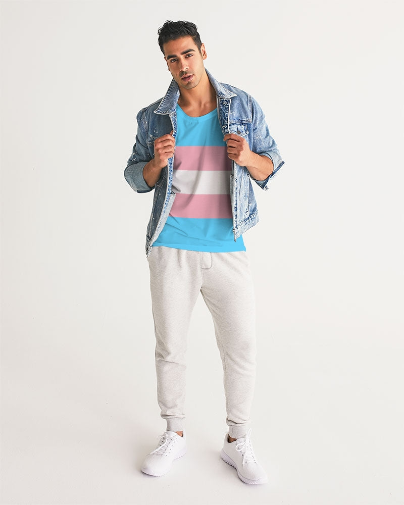 Transgender Pride Flag Sports Tank Top