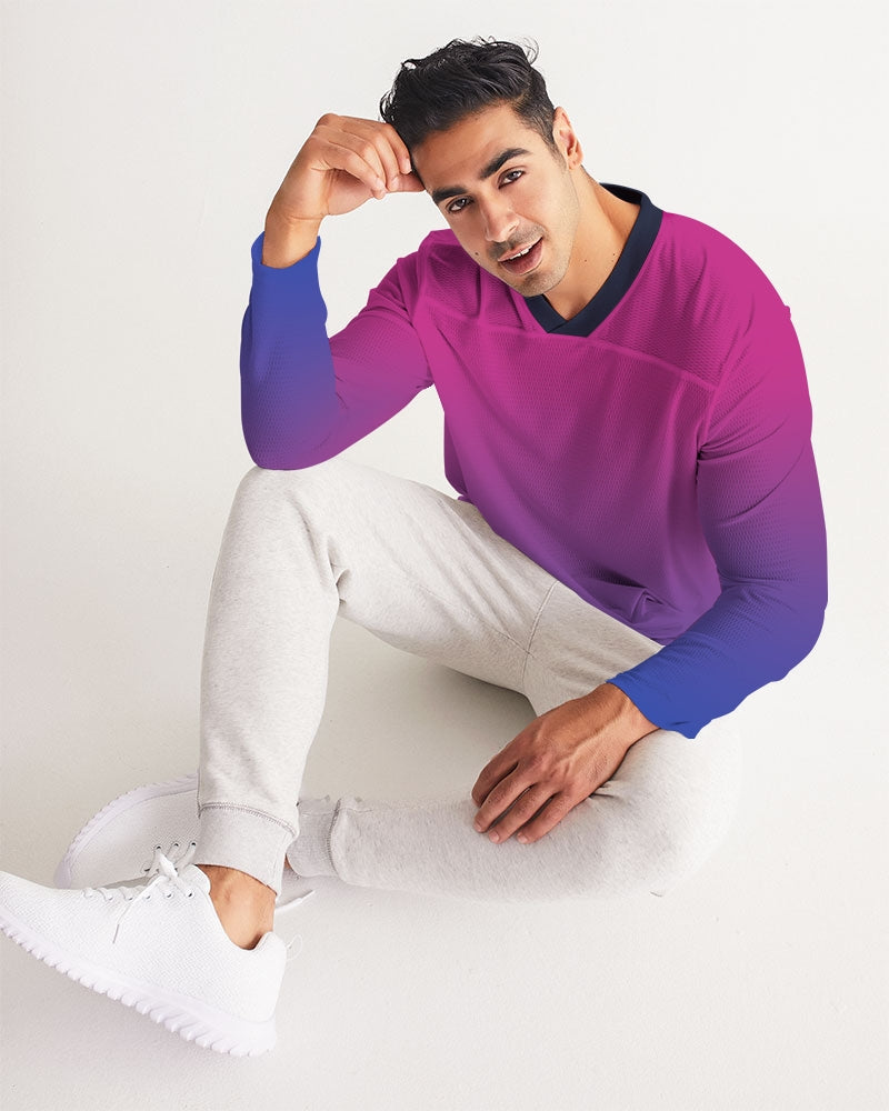 Bisexual Pride Flag Ombre Long Sleeve Jersey