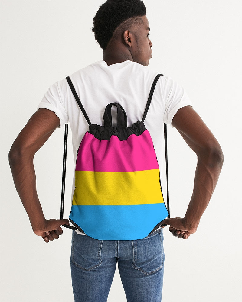 Pansexual Pride Flag Canvas Draw String Bag