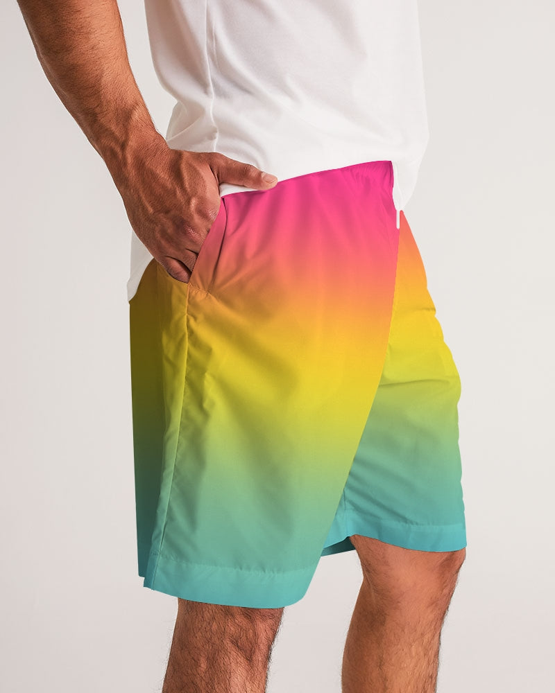 Pansexual Pride Flag Ombre Jogger Shorts