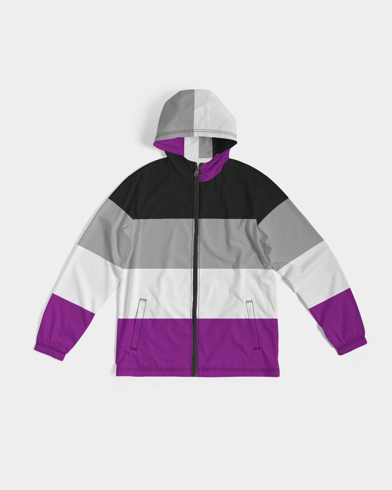Asexual Pride Flag Windbreaker Jacket