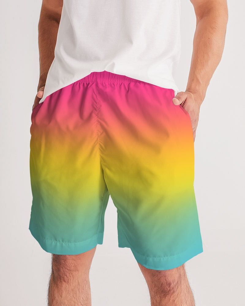 Pansexual Pride Flag Ombre Jogger Shorts