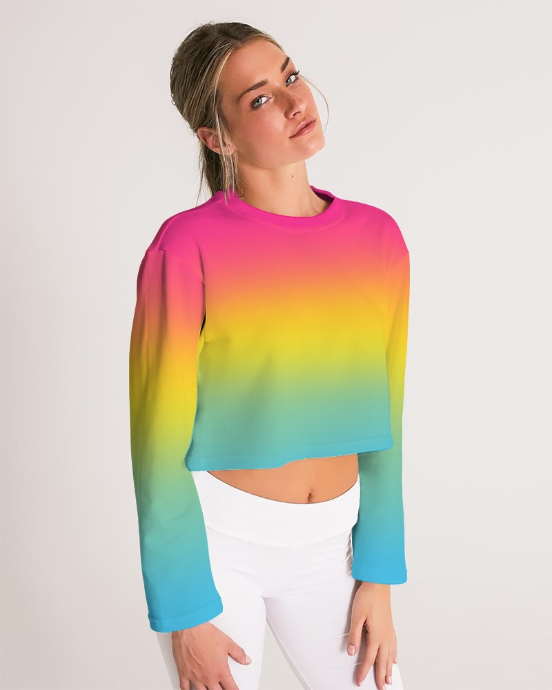Pansexual Pride Flag Cropped Sweatshirt Sweater