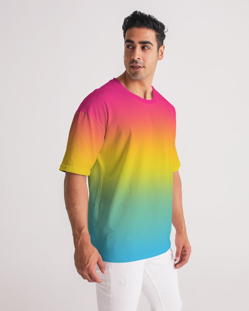 Pansexual Pride Flag Ombre Heavyweight Oversize T-Shirt