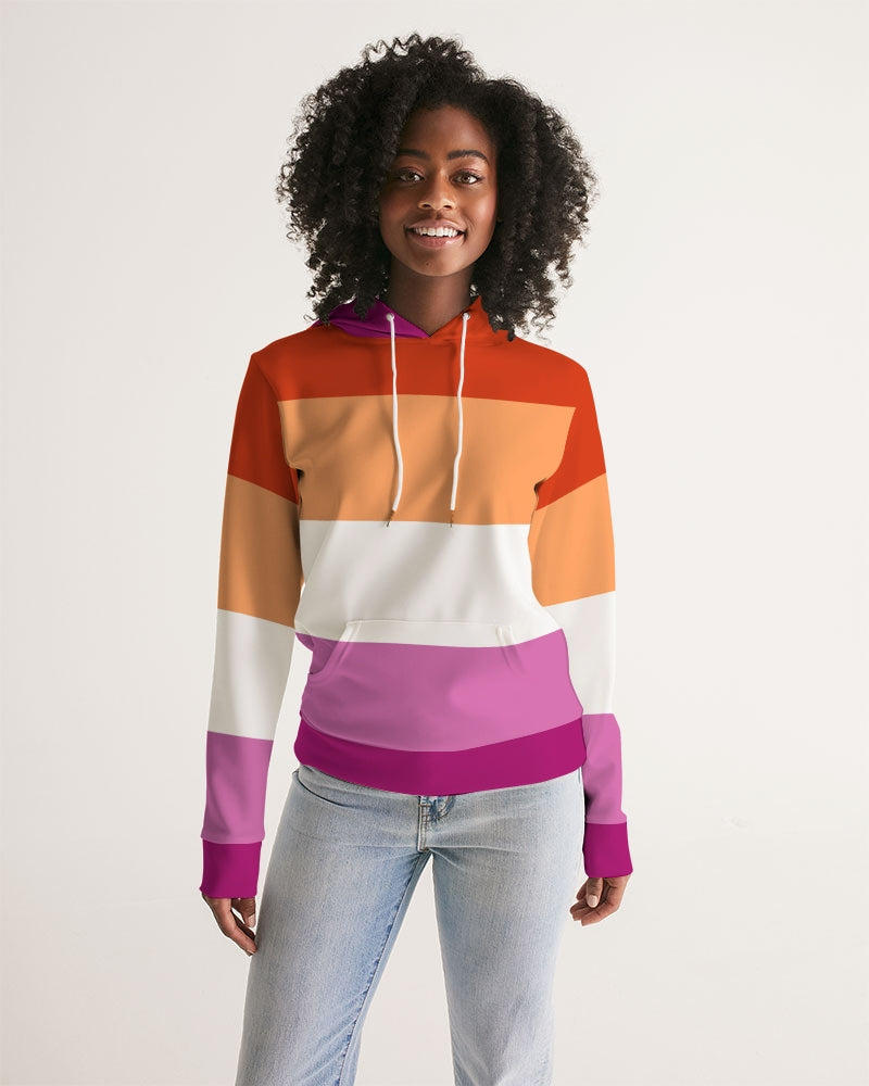 Lesbian Pride Flag Pullover Hoodie