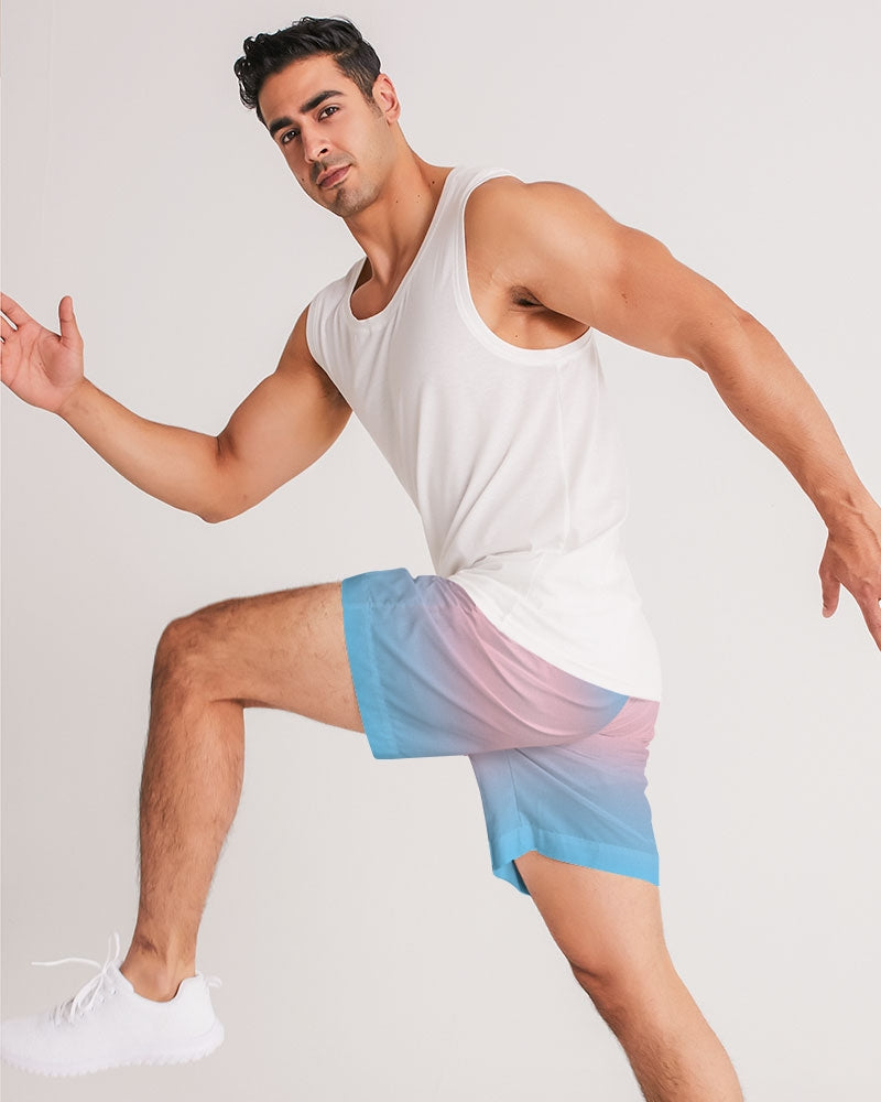 Transgender Pride Flag Ombre Jogger Shorts