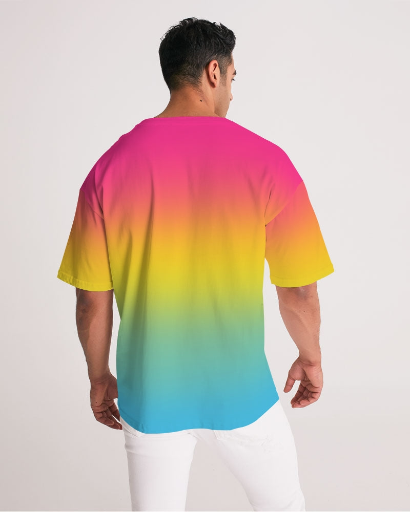 Pansexual Pride Flag Ombre Heavyweight Oversize T-Shirt