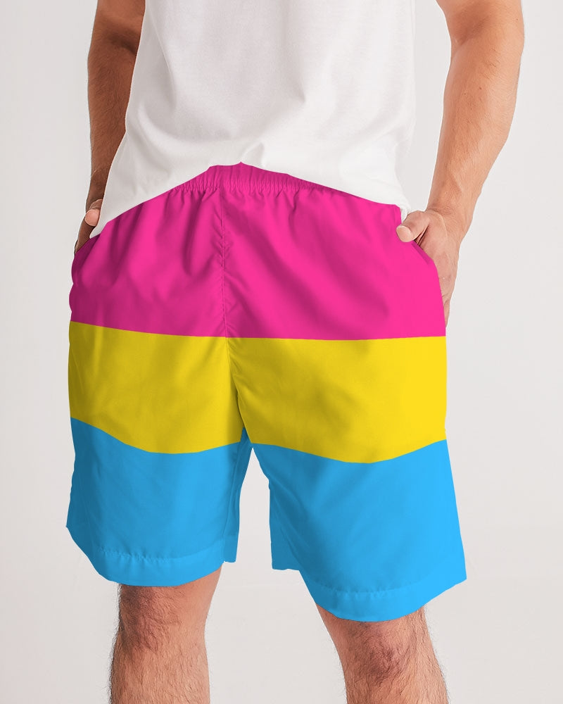 Pansexual Pride Flag Jogger Shorts