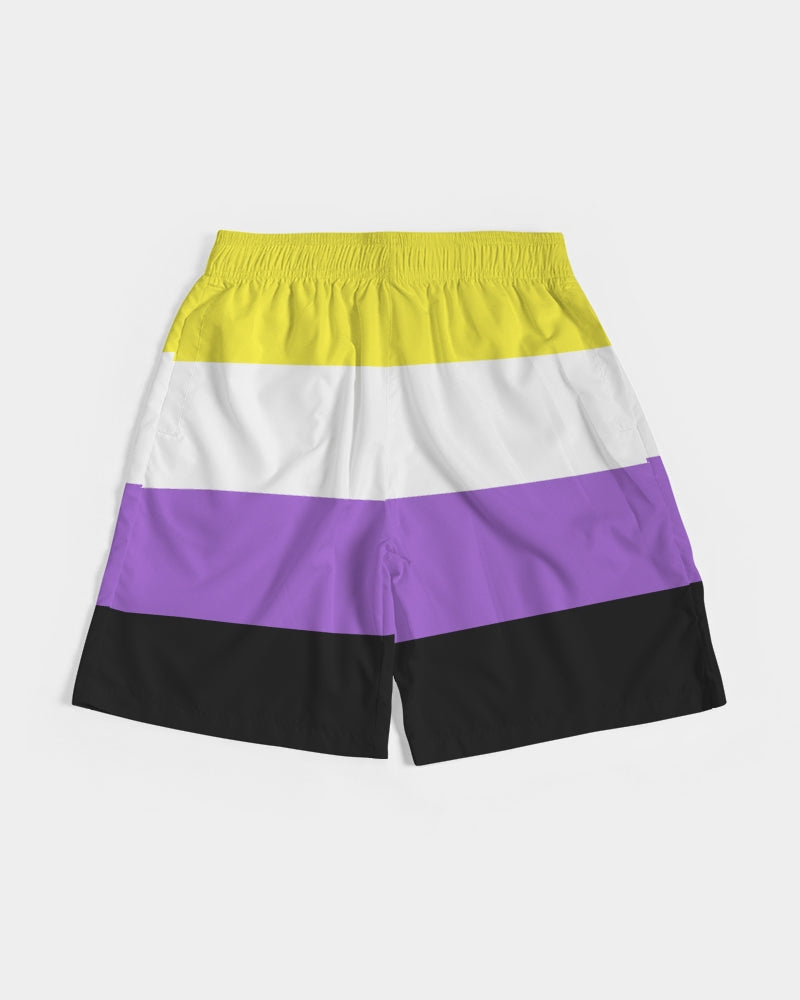 Non Binary Pride Flag Jogger Shorts