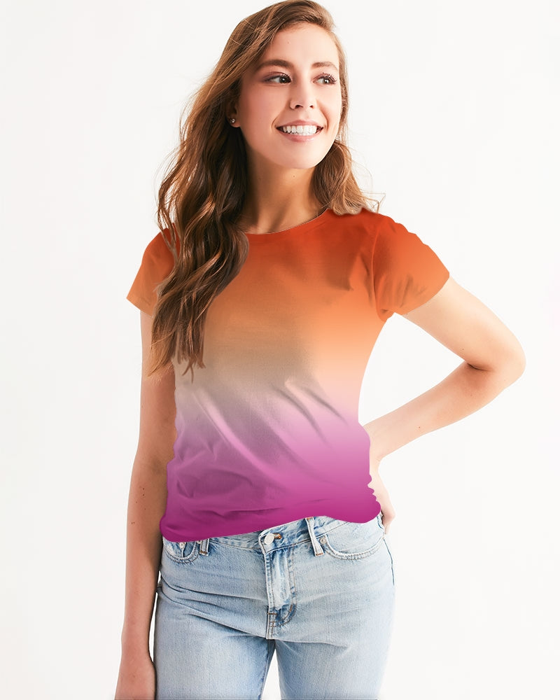 Lesbian Pride Flag Ombre T-Shirt