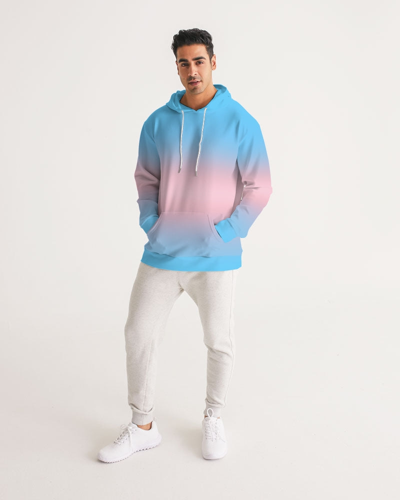 Transgender Pride Flag Ombre Pullover Hoodie