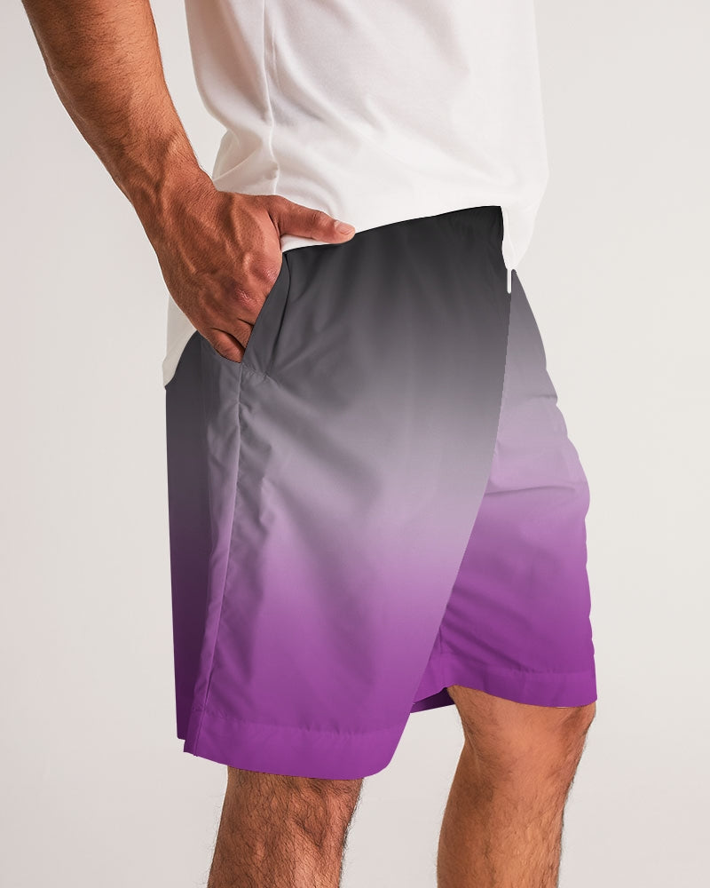 Asexual Pride Flag Ombre Jogger Shorts