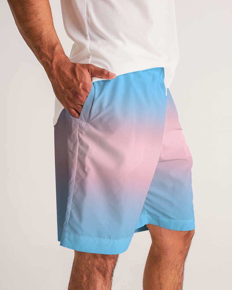 Transgender Pride Flag Ombre Jogger Shorts