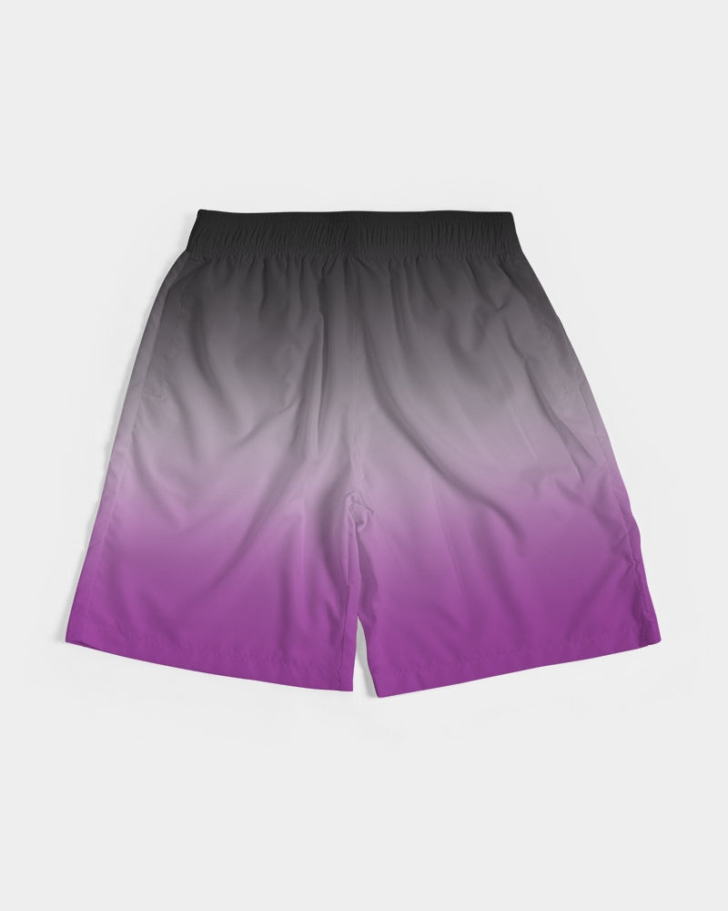 Asexual Pride Flag Ombre Jogger Shorts