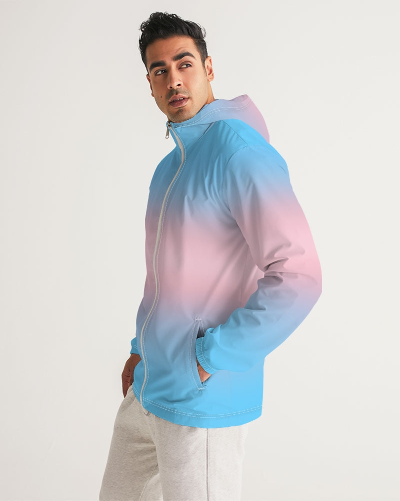 Transgender Pride Flag Ombre Windbreaker Jacket