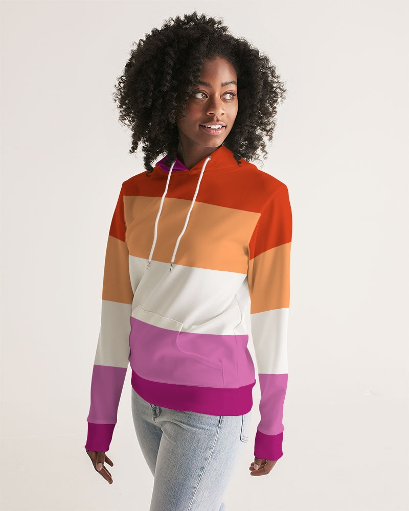 Lesbian Pride Flag Pullover Hoodie