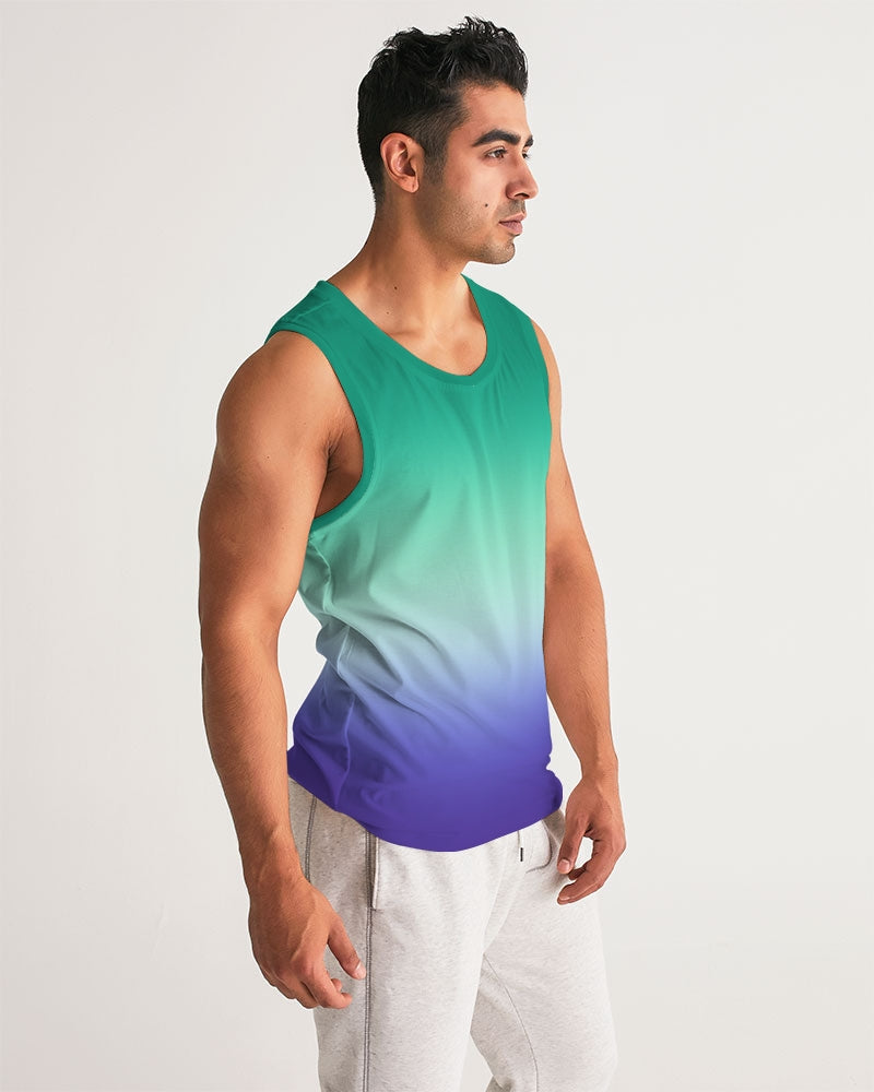 MLM Gay Pride Flag Ombre Sports Tank Top