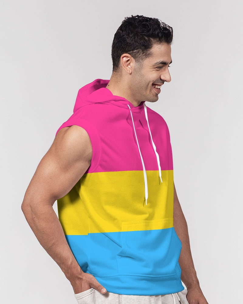 Pansexual Pride Flag Sleeveless Pullover Hoodie