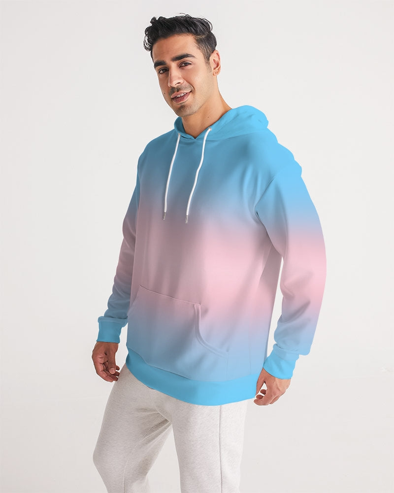 Transgender Pride Flag Ombre Pullover Hoodie