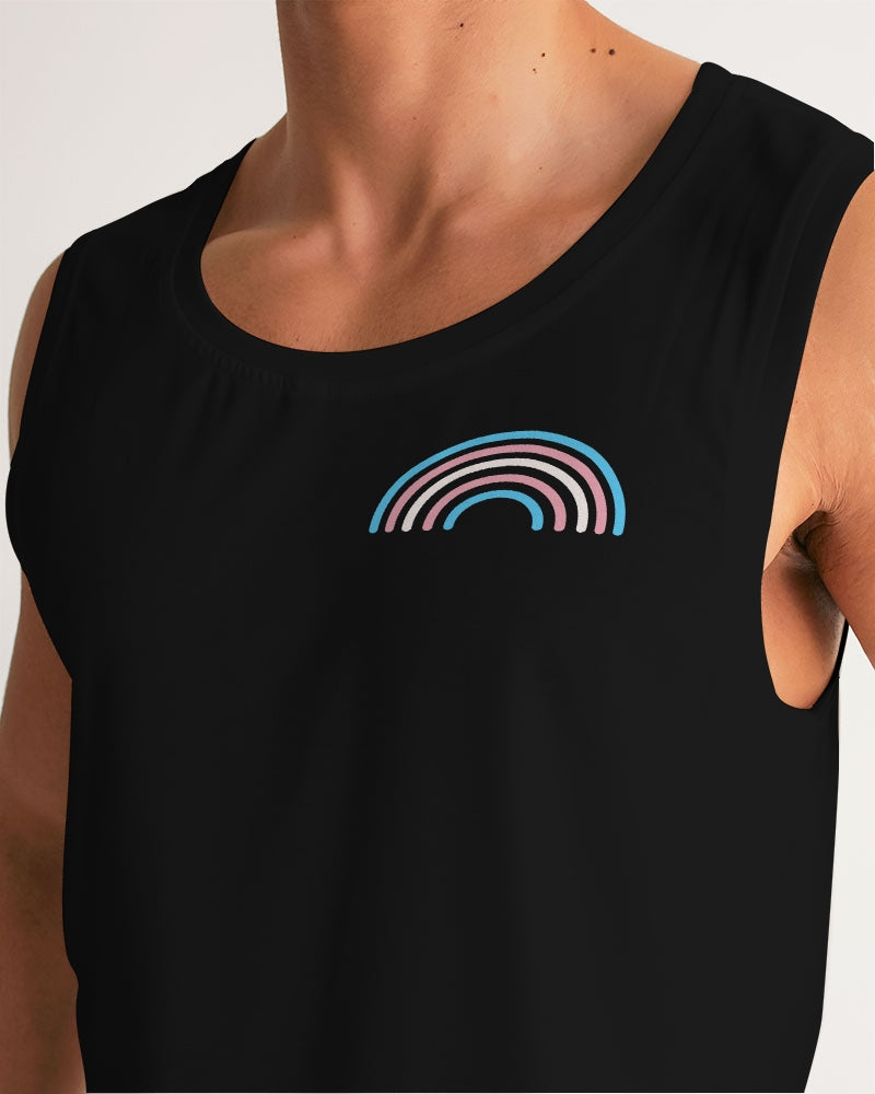 Transgender Rainbow Pride Flag Sports Tank Top
