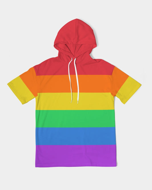 LGBT Pride Flag Short Sleeve Pullover Hoodie