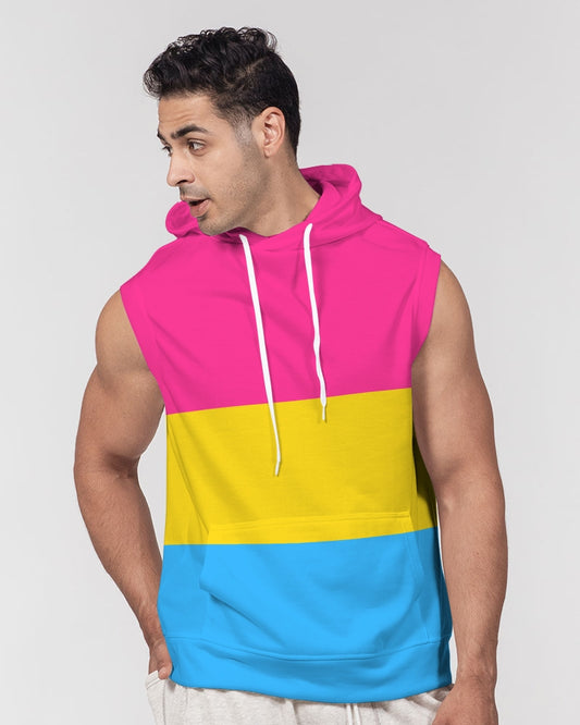 Pansexual Pride Flag Sleeveless Pullover Hoodie