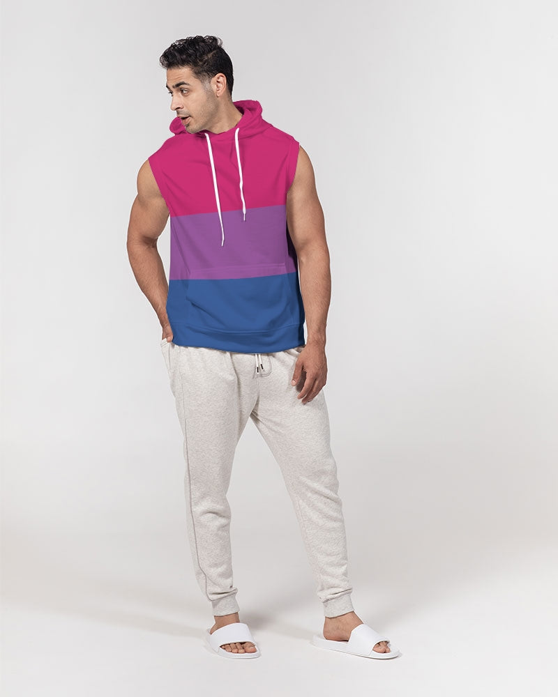 Bisexual Pride Flag Sleeveless Pullover Hoodie