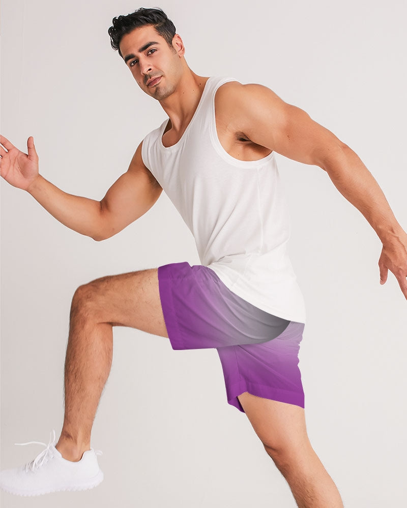 Asexual Pride Flag Ombre Jogger Shorts