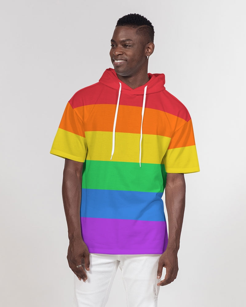LGBT Pride Flag Short Sleeve Pullover Hoodie