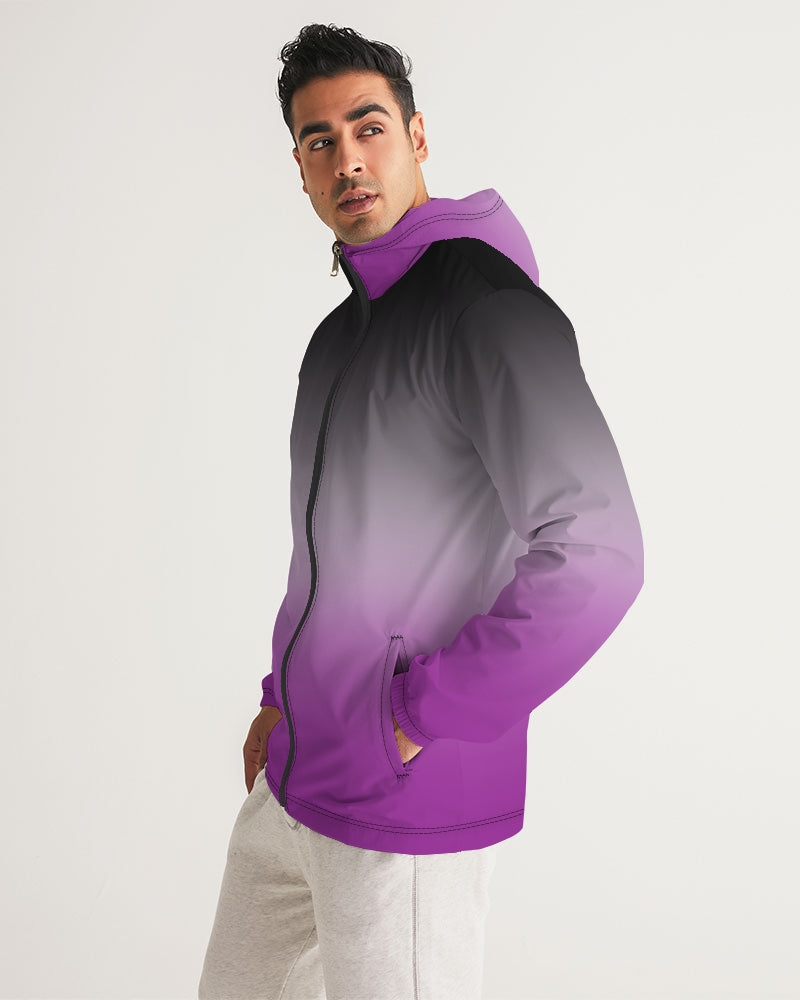 Asexual Pride Flag Ombre Windbreaker Jacket