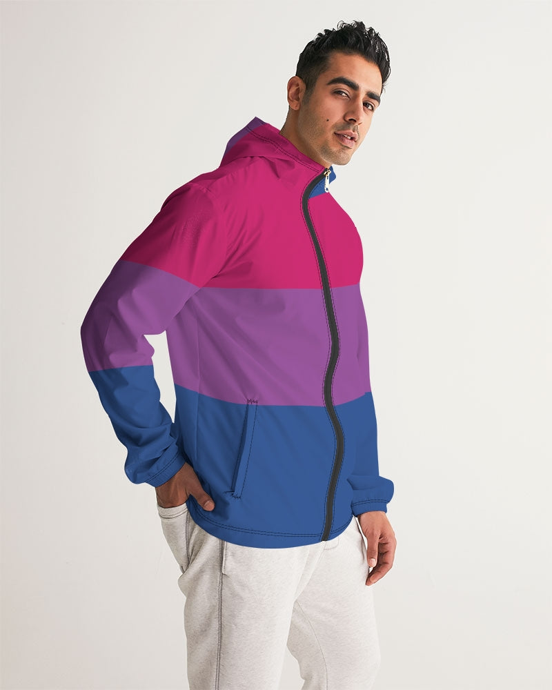 Bisexual Pride Flag Windbreaker Jacket